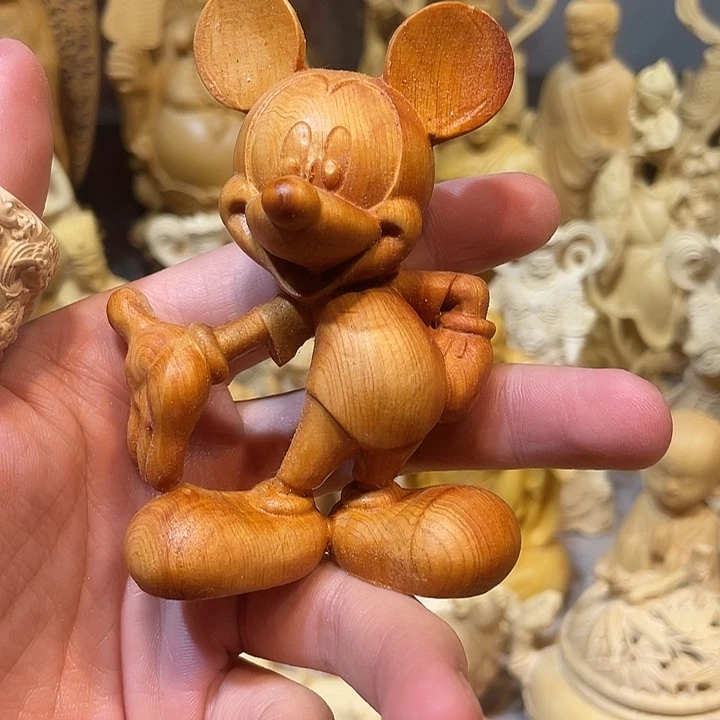 黄杨木崖柏瑕疵米老鼠