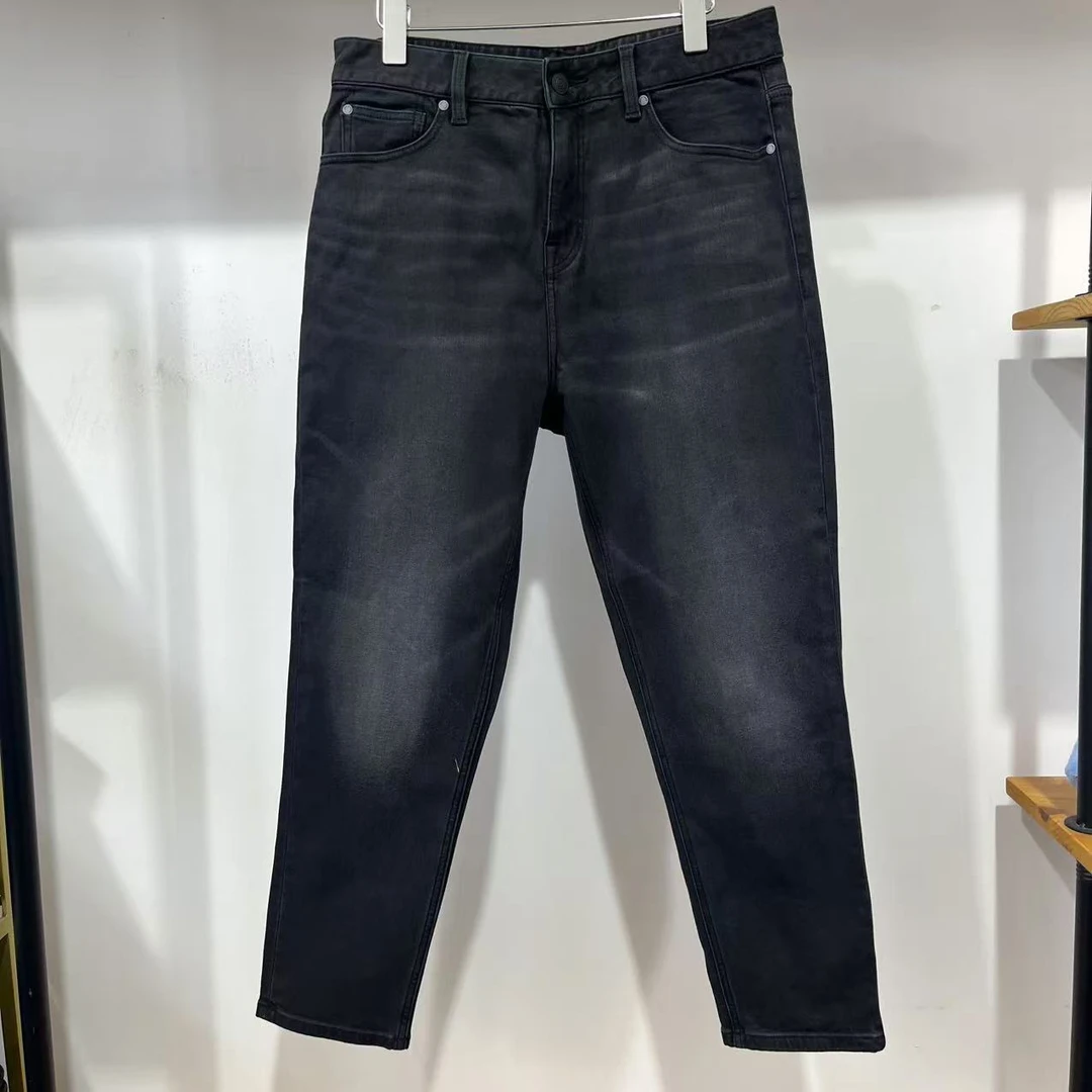 24新款冬季男士水洗磨毛加厚牛仔裤 12171