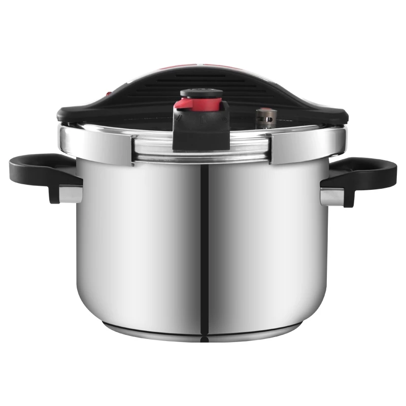 双喜新款高压锅304不锈钢夹钳压力锅明火电磁炉通用120KPA高压锅