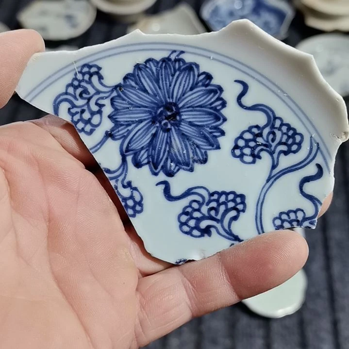 瓷片青花瓷片段位高中