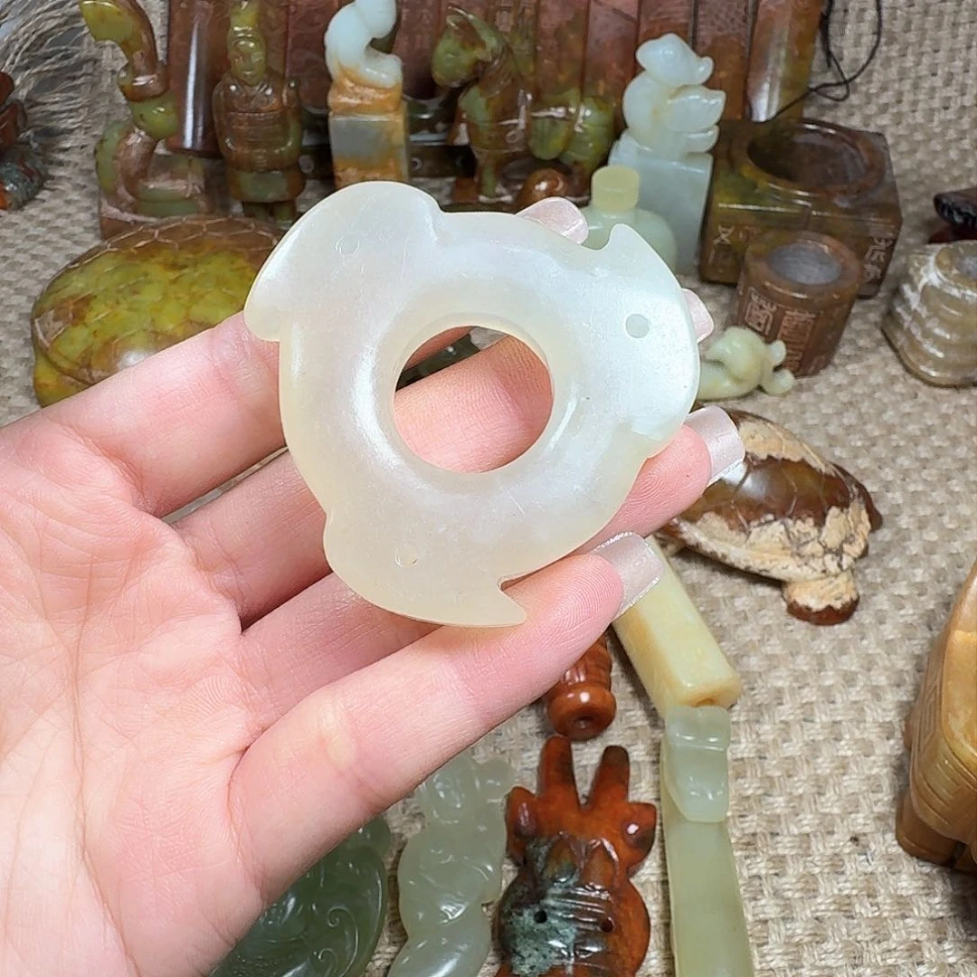 白玉菩提吊坠挂件