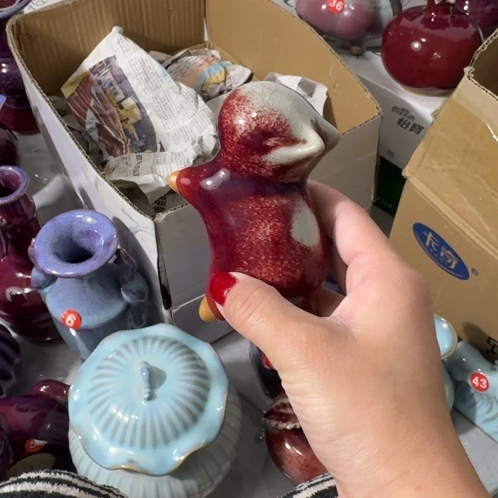 陶摆件郑家钧窑摆件