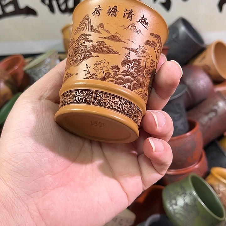 茶杯紫砂全手工紫砂主人杯