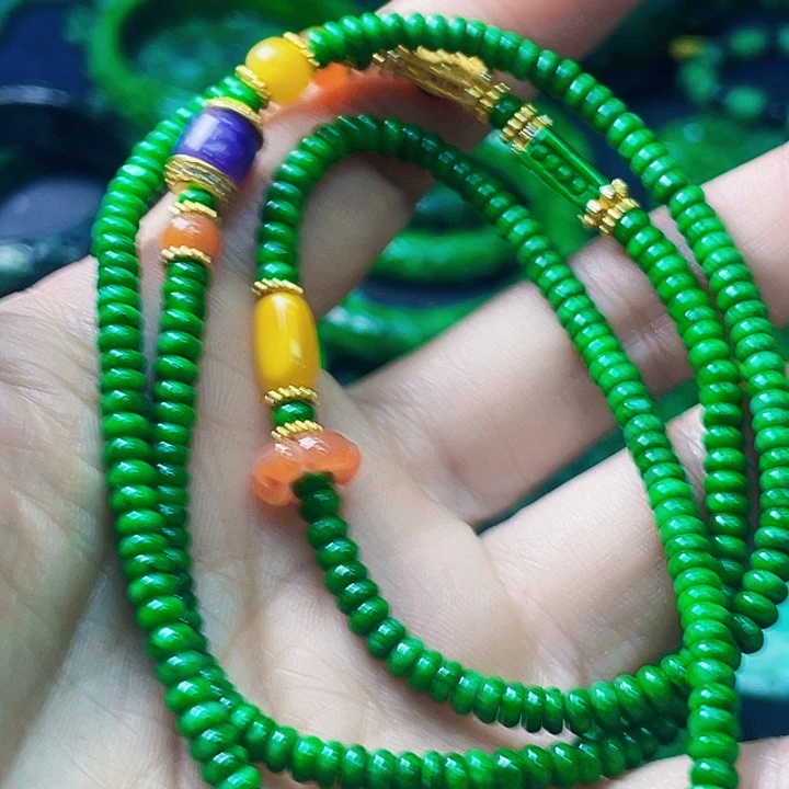 翡翠未镶嵌套链多样性