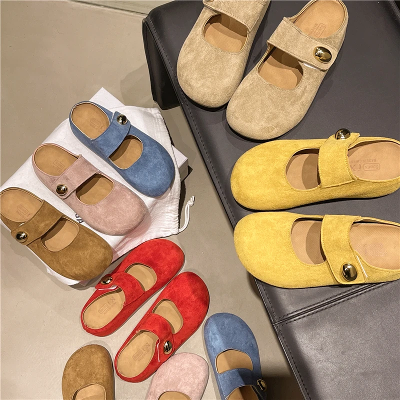 勃肯包头拖鞋女外穿2025时尚配裙绝美小金豆内增高厚底半拖鞋鞋子