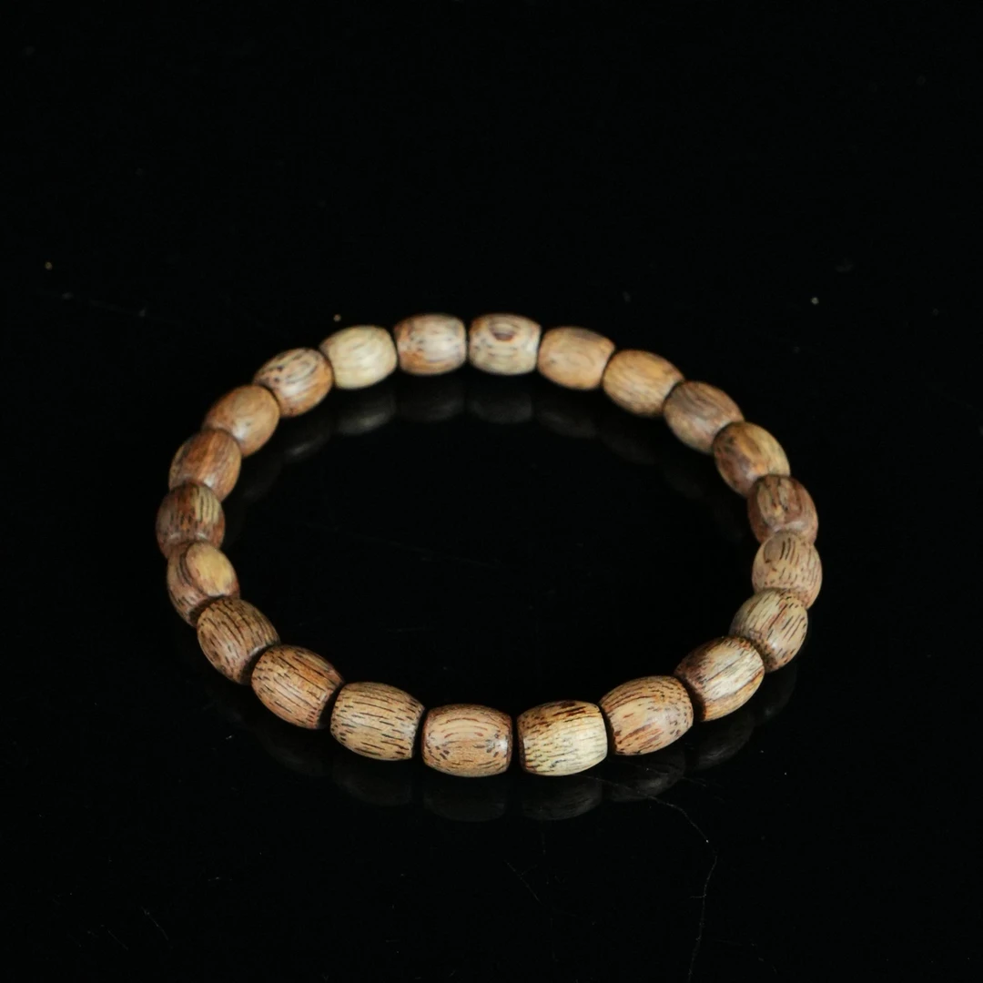 DY-A9774 西马金丝软油熟结桶珠沉香手串 0.9x0.76cm4.27g