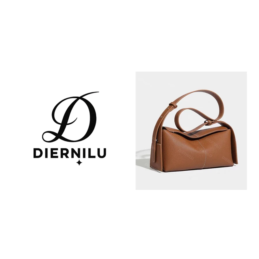 【DIERNILU】28cm原创高定真皮包-A040