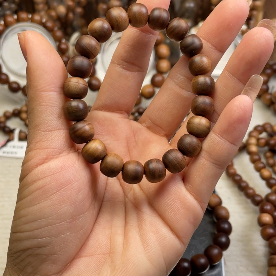 文***西檀香木手串/手链印度老山檀9*10单圈沉水