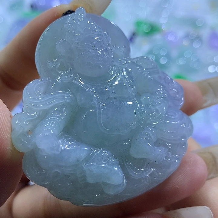 翡翠未镶嵌颈饰天然翡翠A货吊坠