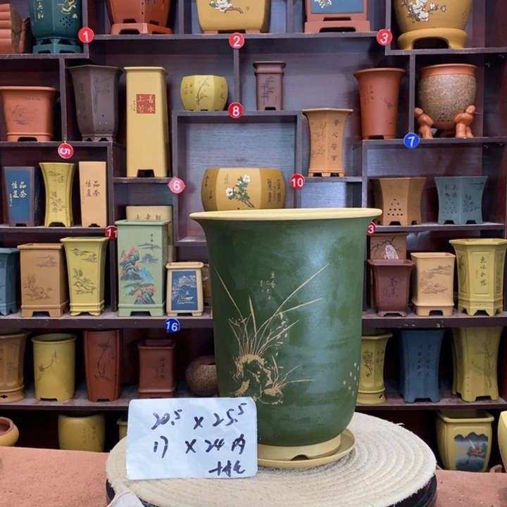 紫砂花盆紫砂花盆