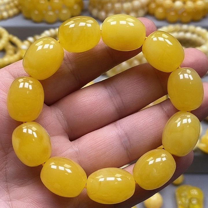 琥珀未镶嵌手链手串