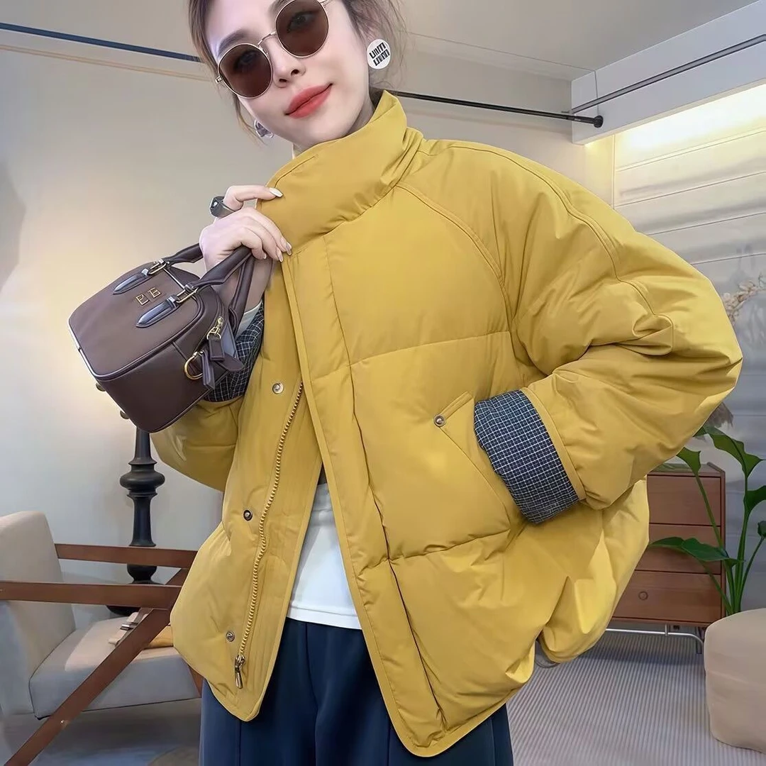 冬季新款短棉衣女韩版时尚百搭显瘦棉服长袖休闲上衣加厚保暖外套