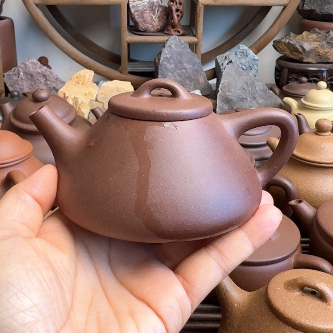 茶壶紫砂200cc子冶石瓢嫩底槽清微瑕特价处理