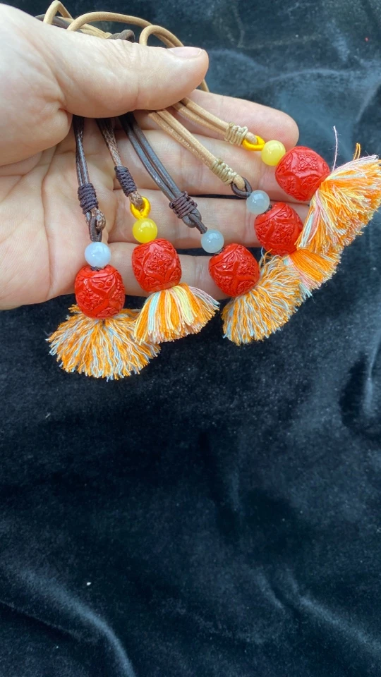 含辰砂工艺品高含量朱砂挂件，毛衣坠，锁骨坠