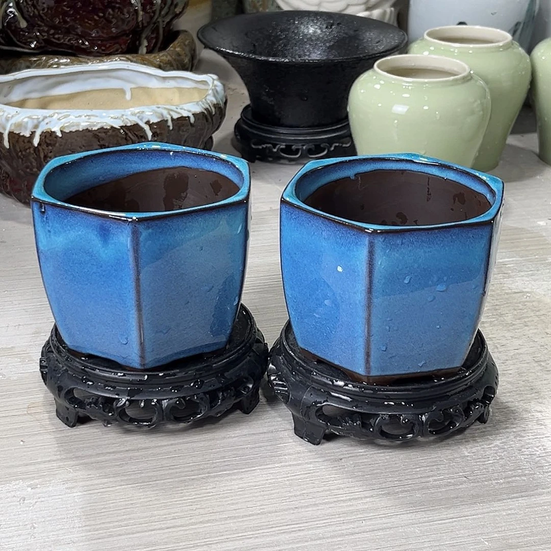 口径  10*8陶瓷绿植多肉微瑕花盆