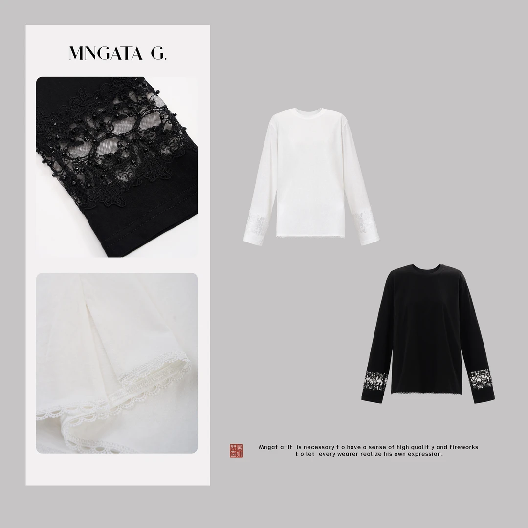 MNGATA G.宫小妍【手工珠·观夏】棉质春夏新中式中国风上衣5011155