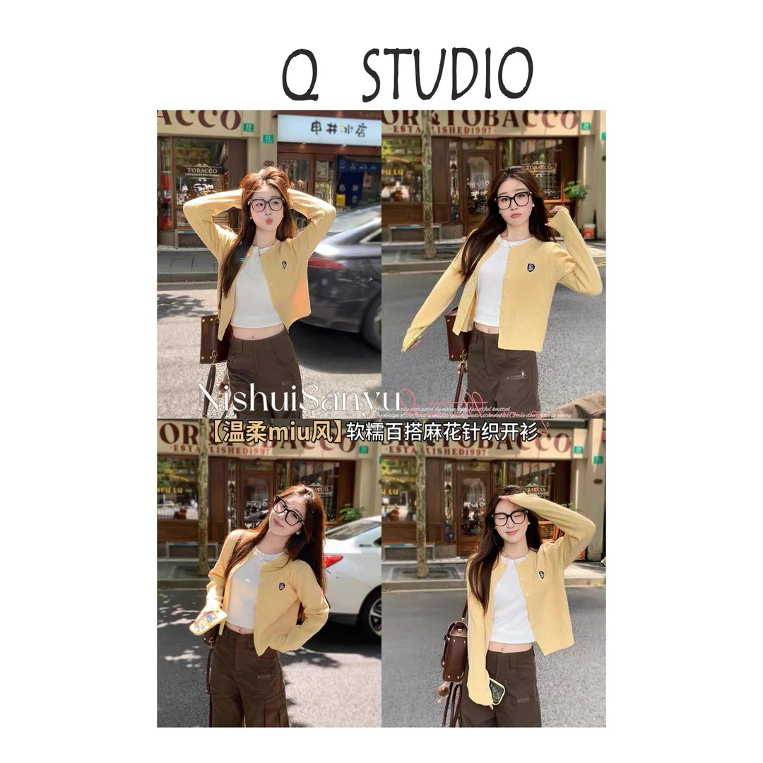 【qing货链接】韩系~气质休闲显瘦修身秋季百搭时尚长袖针织12.22