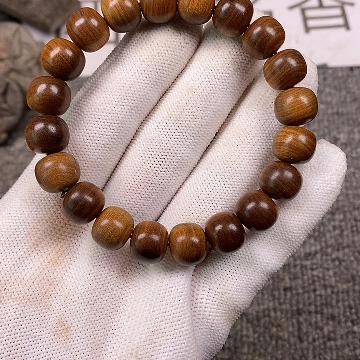 檀香木手串/手链老山檀香黑肉横纹10/11沉水