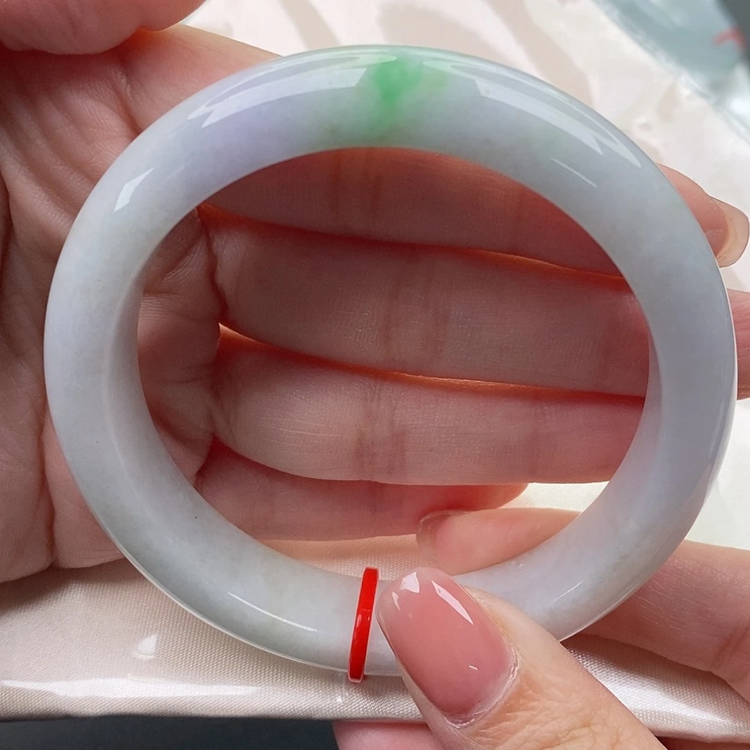 翡翠未镶嵌手镯缅甸天然A货翡翠 59