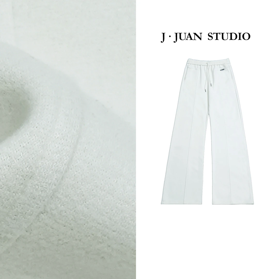 【J.Juan】糯米裤2.0-冬季醋酸羊毛直筒休闲裤高个子女装厚百搭长裤
