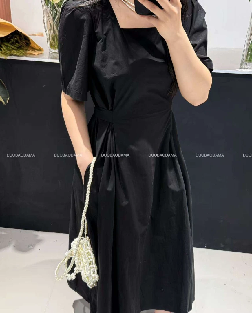 大码女装收腰显瘦高货连衣裙