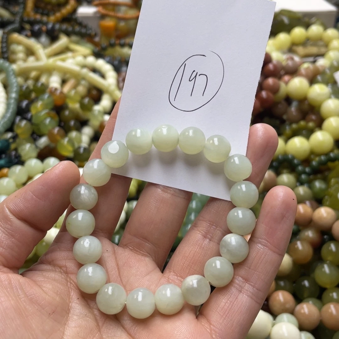 蛇纹石玉手链未镶嵌