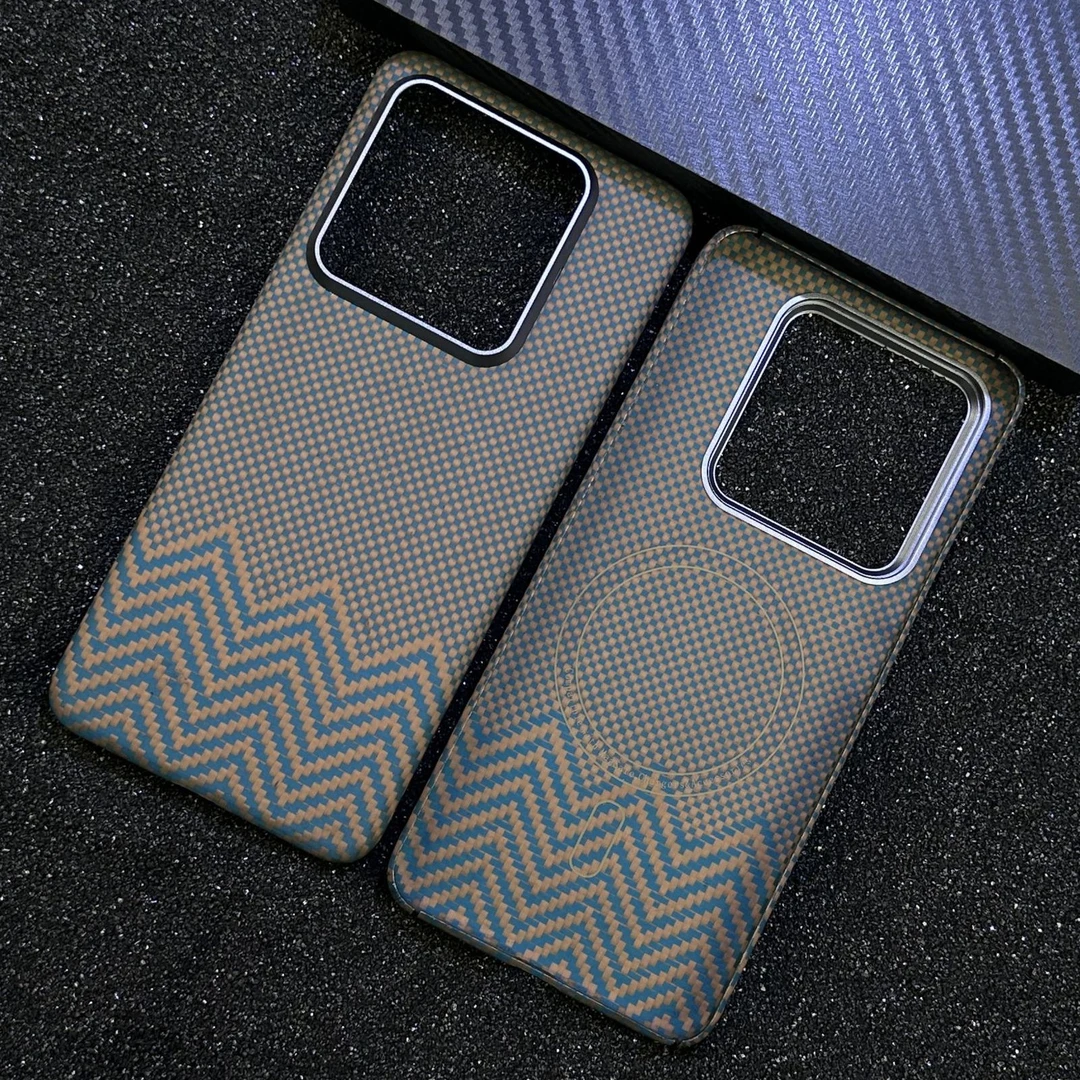 芳纶纤维适用小米14Pro凯夫拉手机壳金属框超薄磁吸小米14保护套