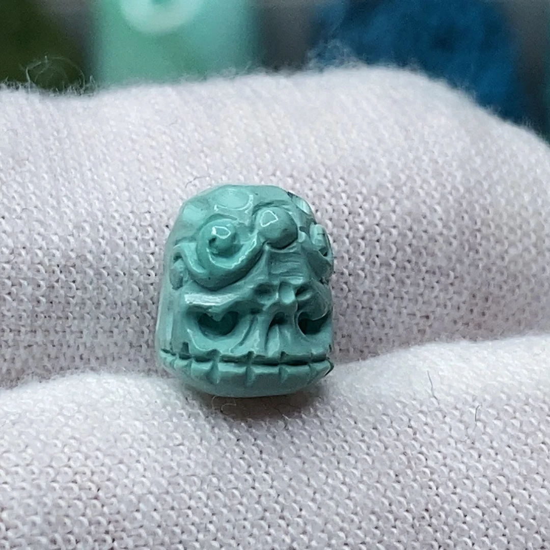 绿松石未镶嵌天然原矿 带武汉地大证书