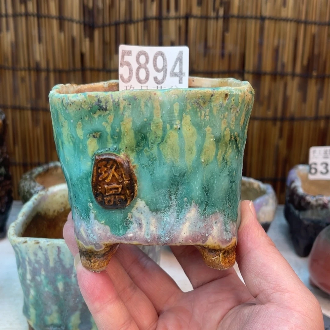 手工花盆默认瑕疵完美者勿拍