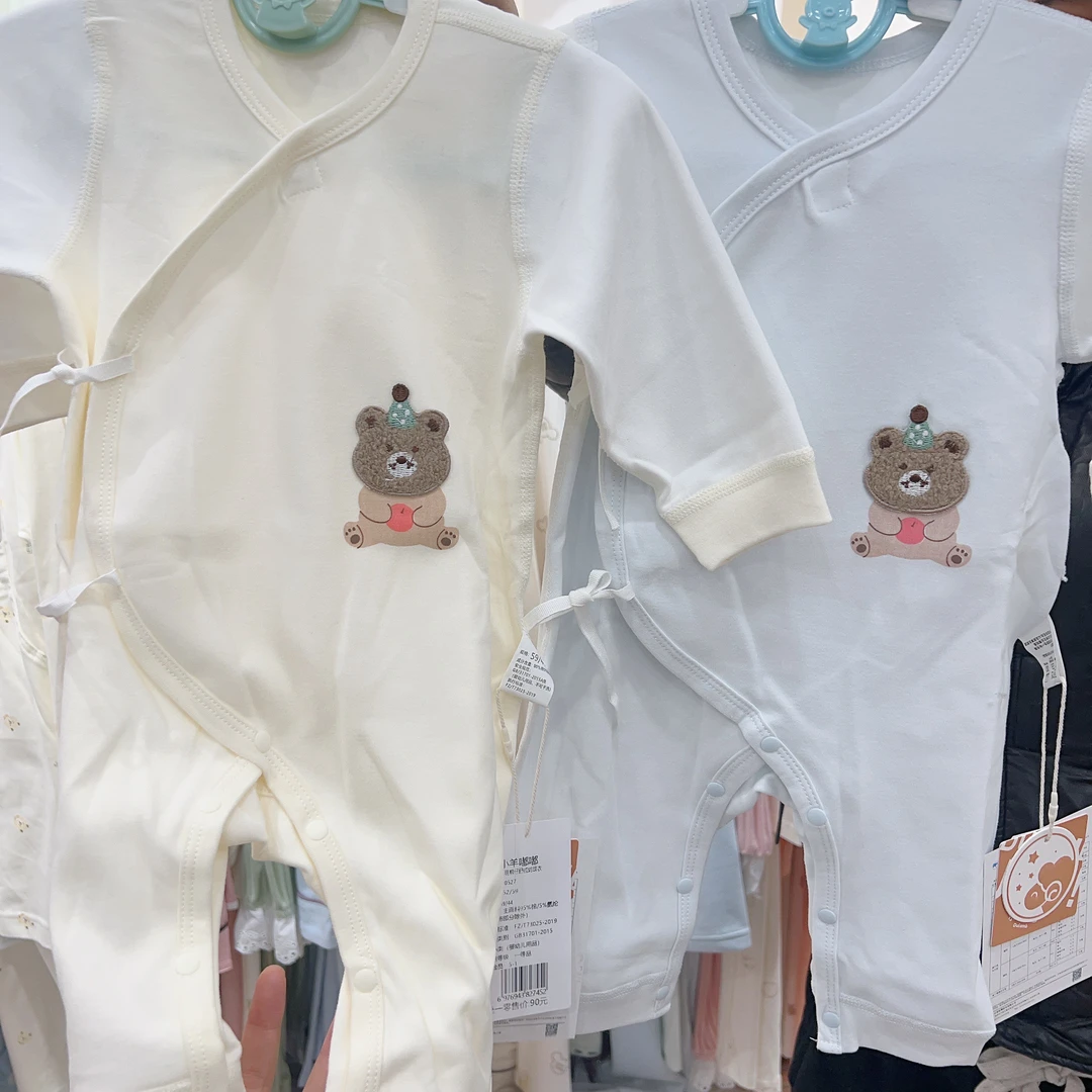 新生儿四季款卡通纯棉连体衣哈衣