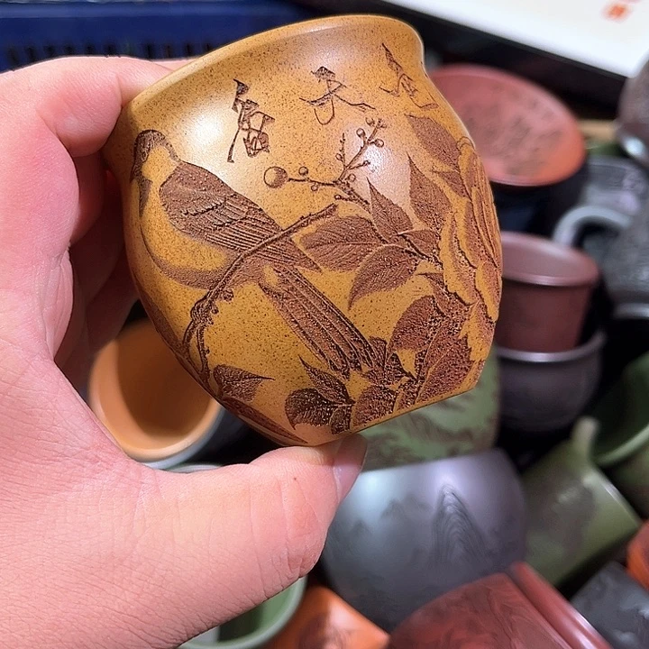 茶杯紫砂全手工紫砂主人杯