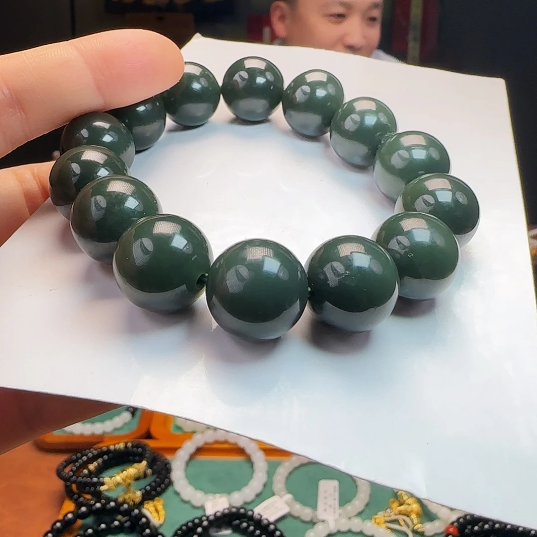 和田玉未镶嵌手链