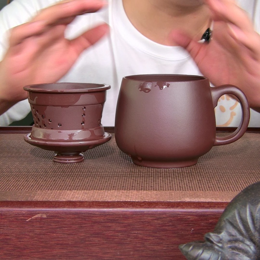 茶杯紫砂高货放漏