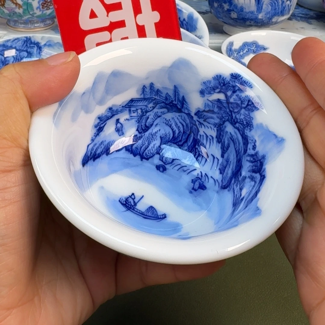 陶瓷景德镇纯手绘茶具圆圆262