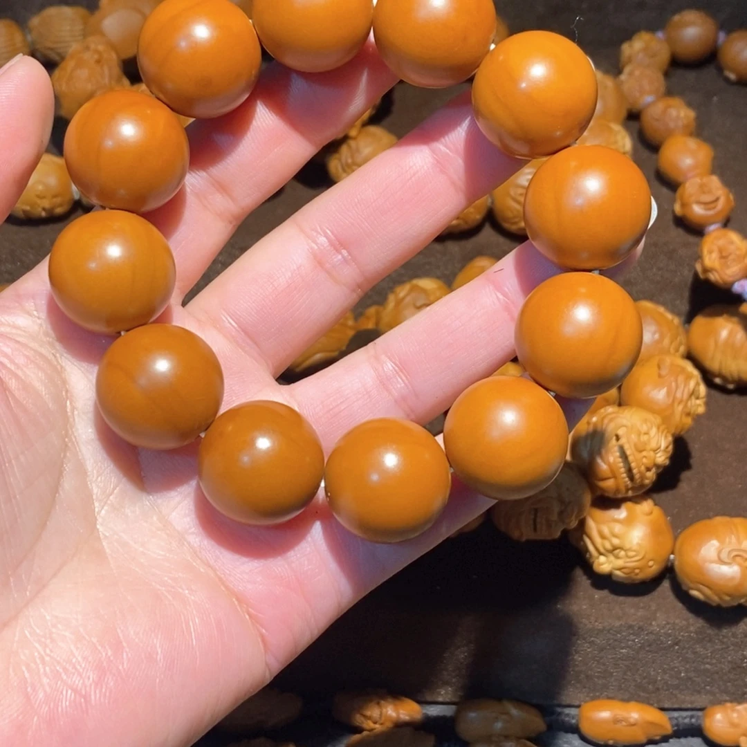 王***～橄榄核手串/手链精品橄榄核光珠