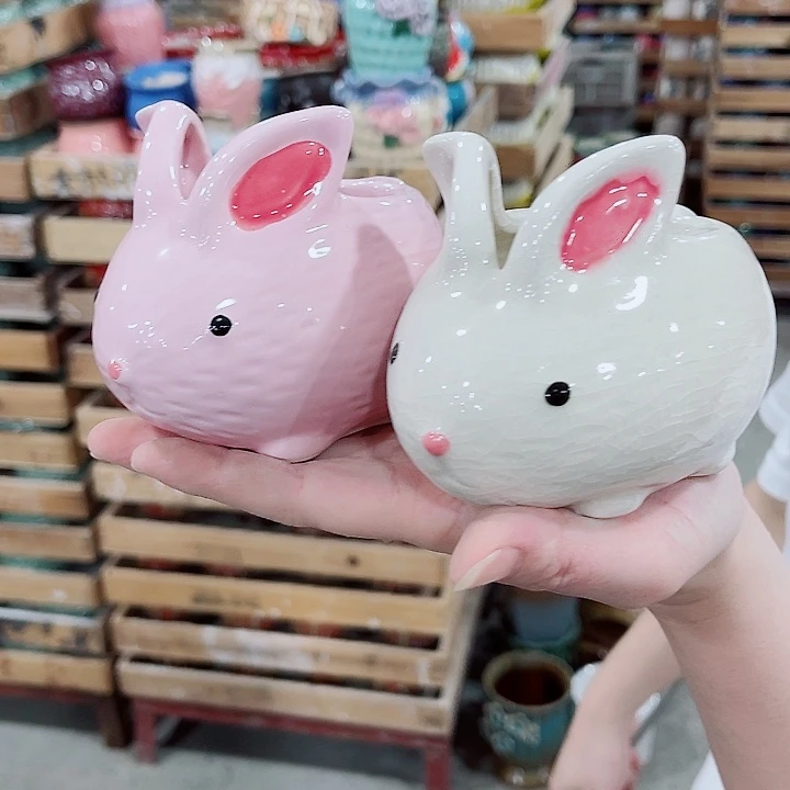 有孔，凑10元包邮陶瓷花盆发货！