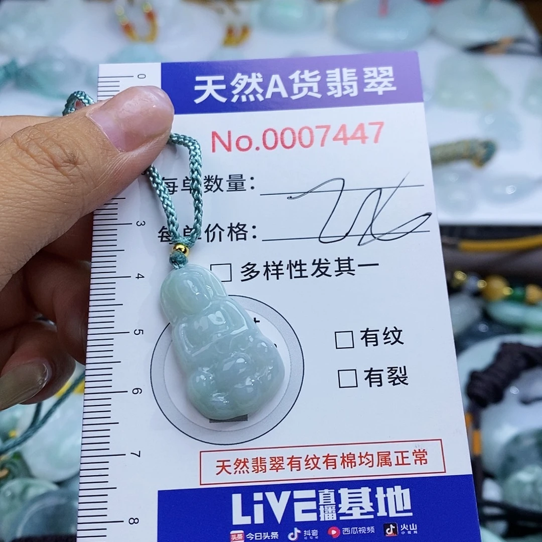 翡翠未镶嵌颈饰7447