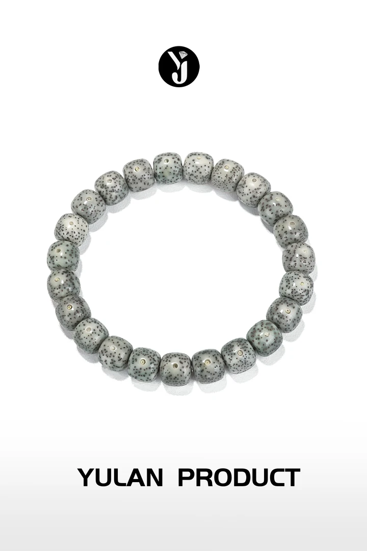 钰澜文玩星月菩提-正宗海南毛感料冰透青花瓷10*9-（小礼物）