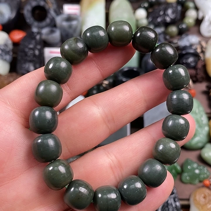 和田玉手串未镶嵌被*