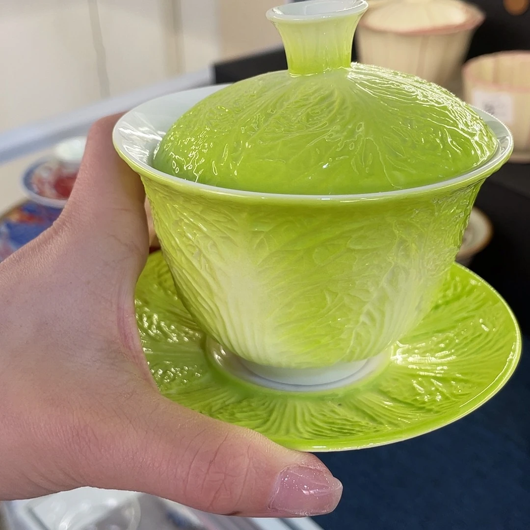 陶景德陶瓷盖碗茶具