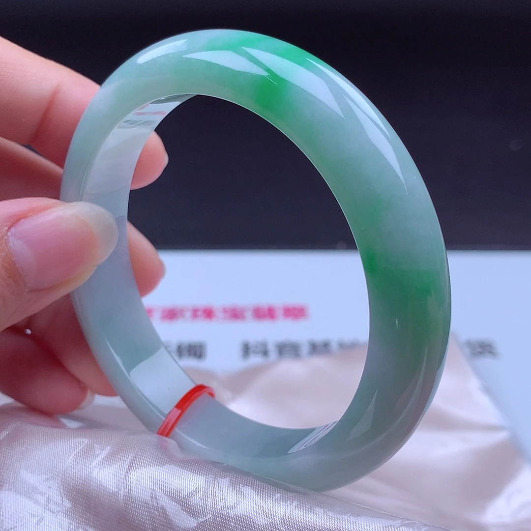 翡翠未镶嵌手镯手镯001387