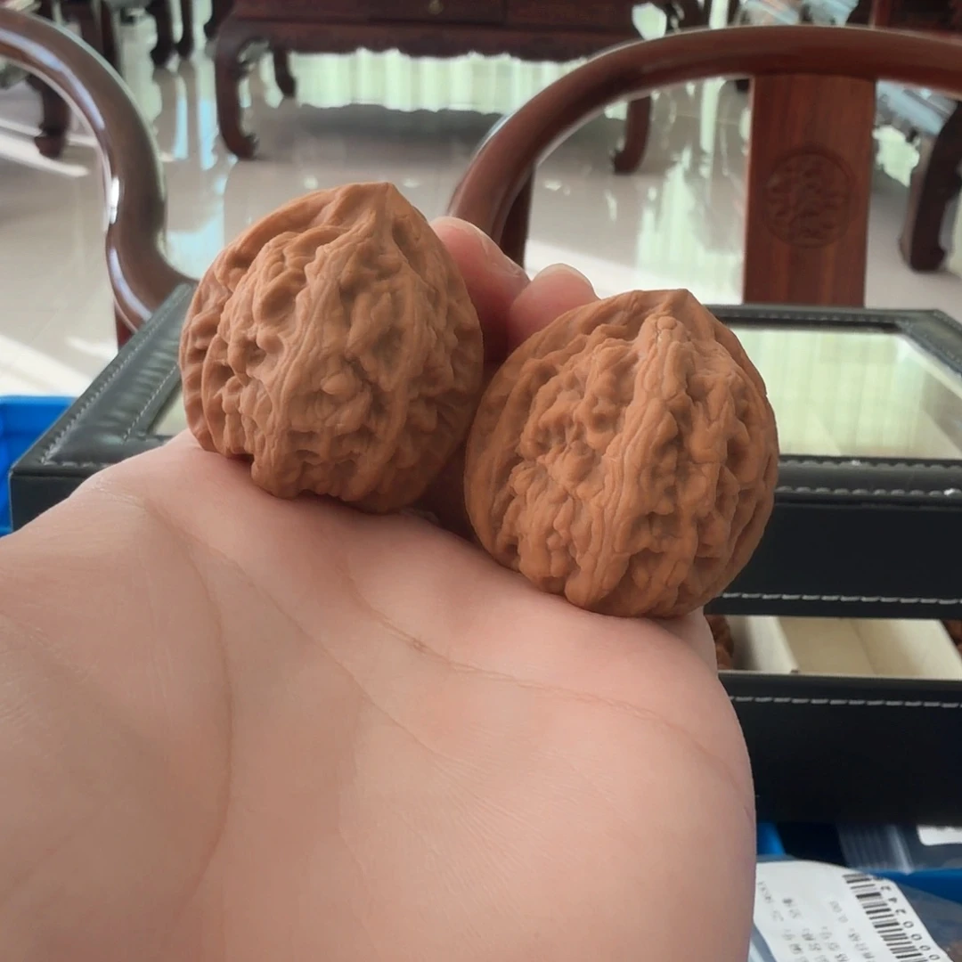 文玩核桃把件红锦鲤41尺寸557