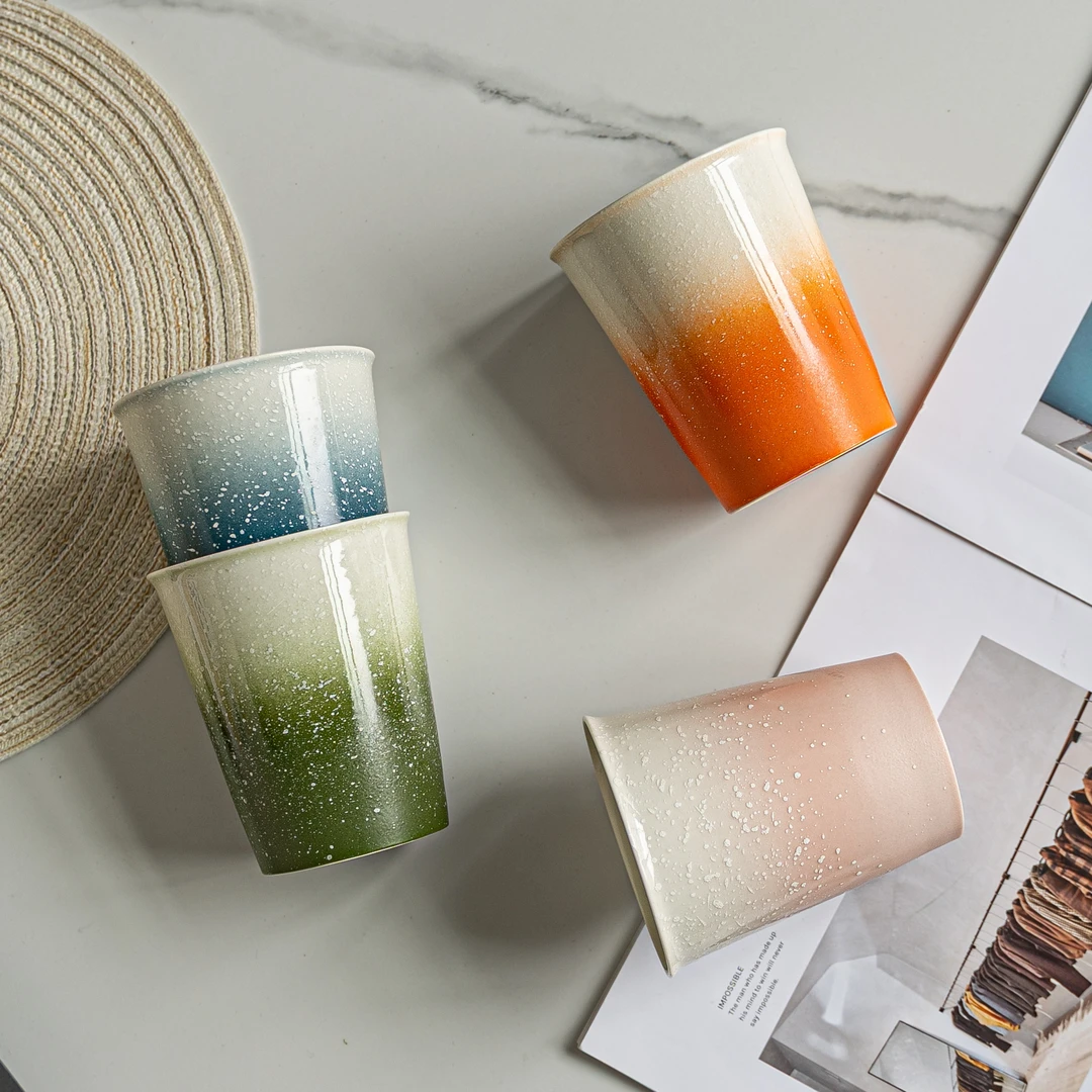 家居系列可乐杯家用咖啡杯高颜值早餐杯耐高温茶杯水杯下午茶杯子