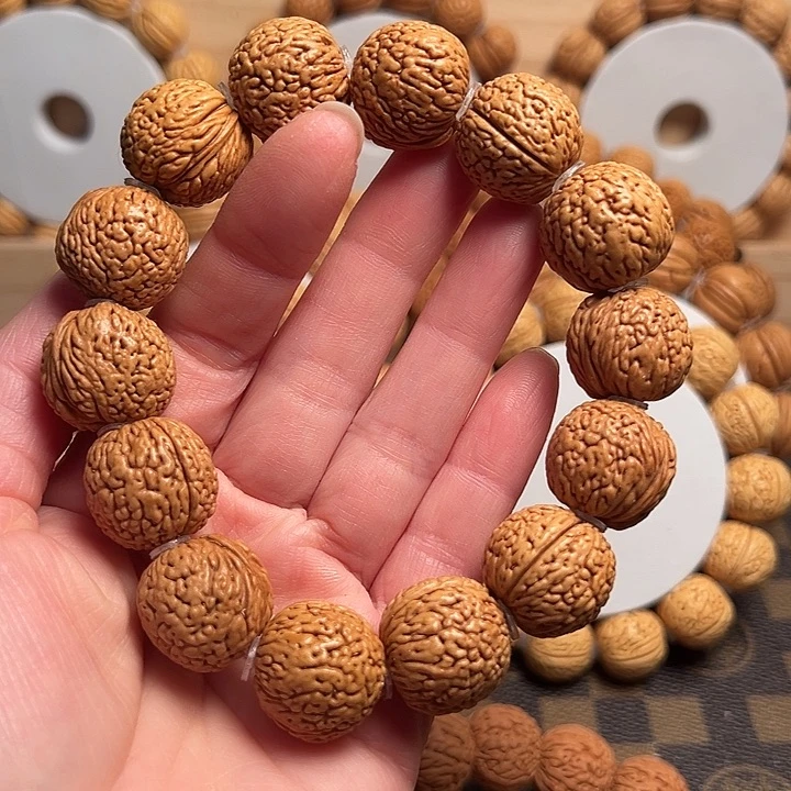 手串桃核桃核手串龙鳞凤尾18尺