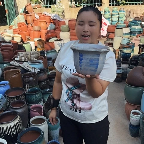 口21高15瑕疵一个盆子。