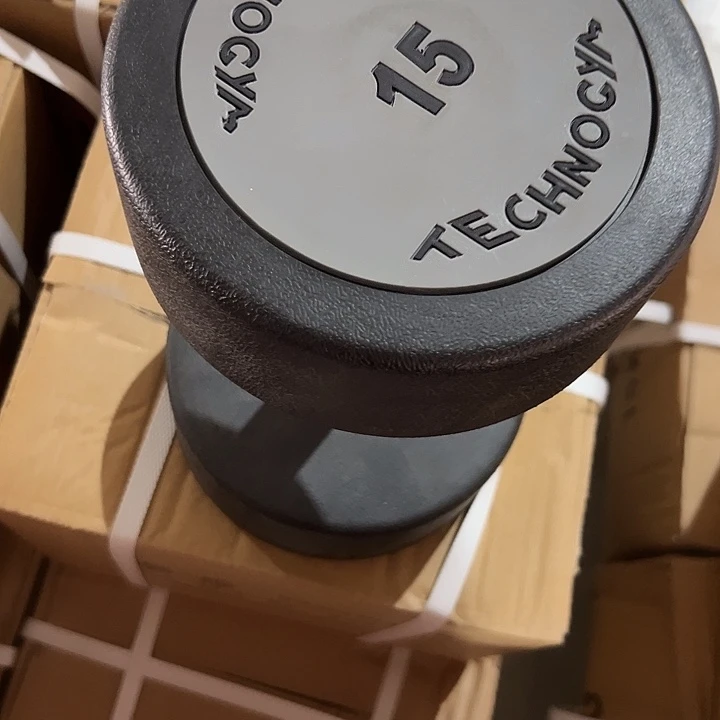 全新纯钢泰诺哑铃15公斤一对粉色