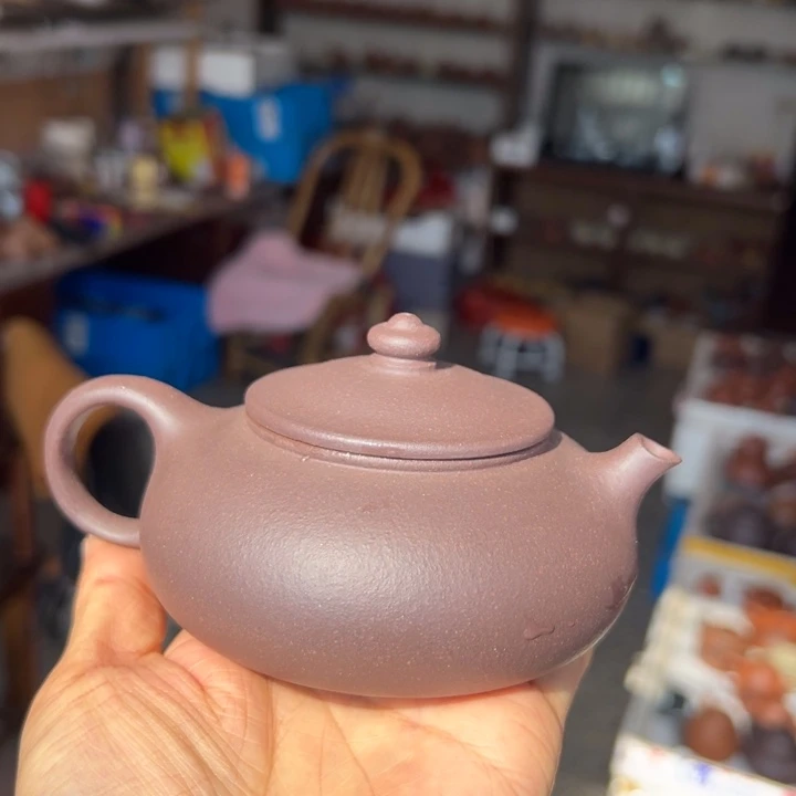 紫砂茶壶天青寒江200c c