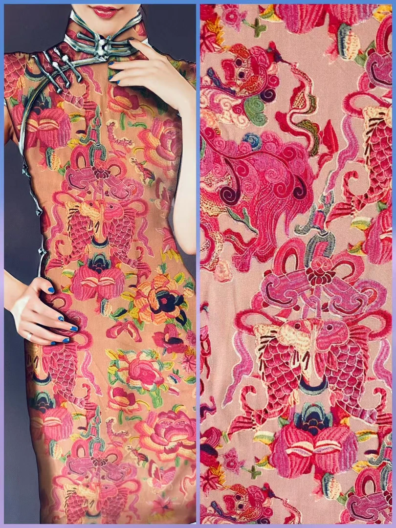 精品棉绸 祥瑞锦鲤