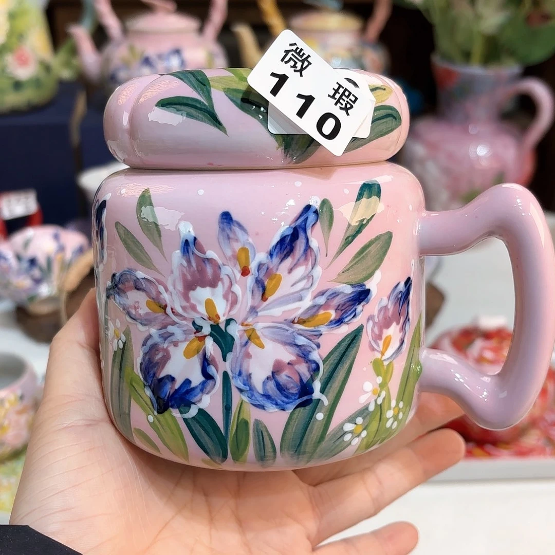 景德镇手绘高温釉下彩陶瓷茶具