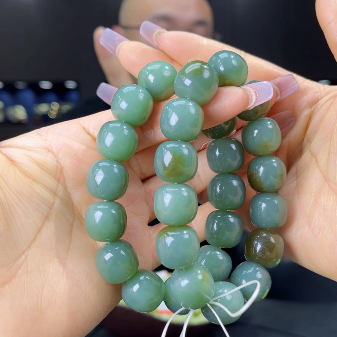 未镶嵌手串和田玉天然新疆且末蓝料16多样性发货拍一发一